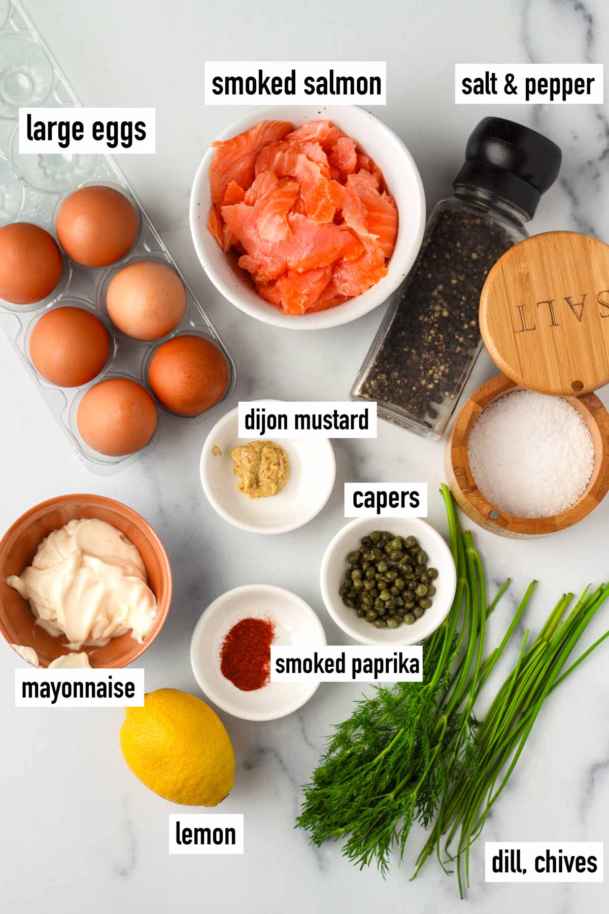 labeled ingredients