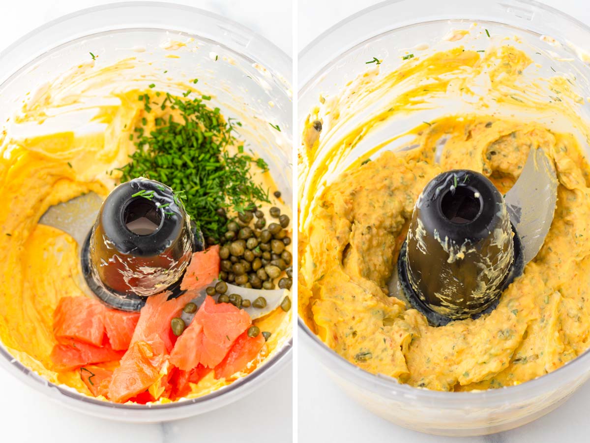 making the filling in food processor