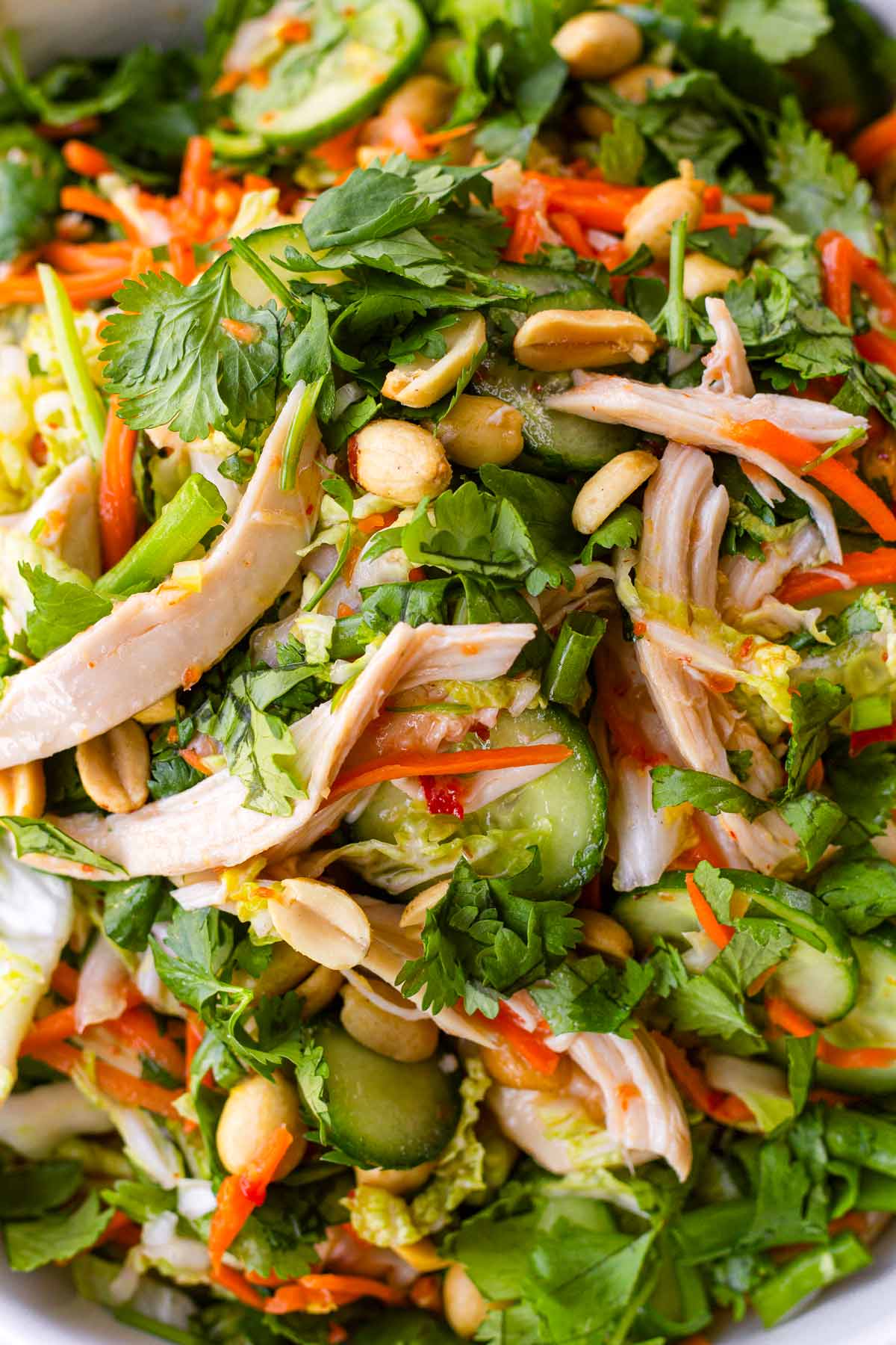 thai chicken salad with rotisserie