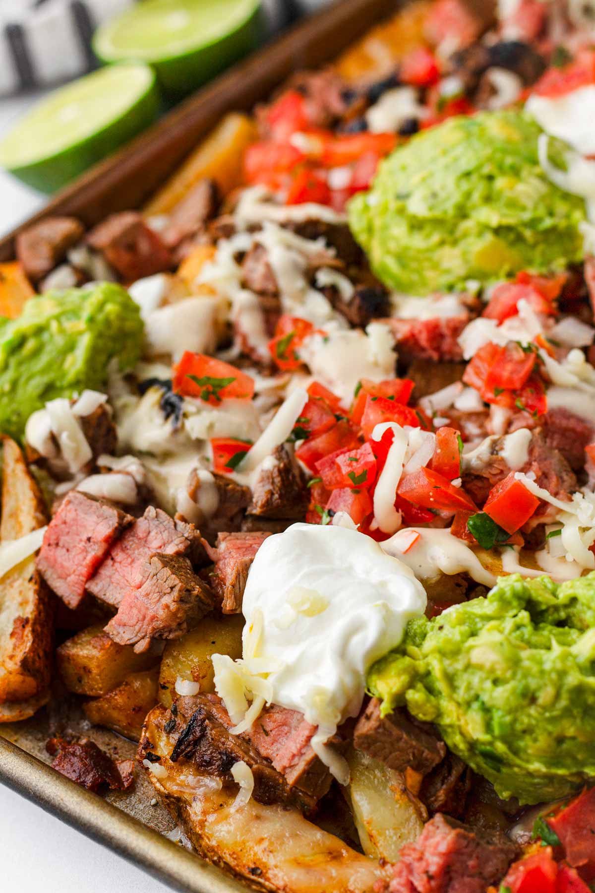 toppings on top of beef and fries