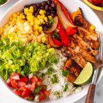 chicken fajita bowls