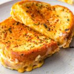 garlic bread grilled cheese