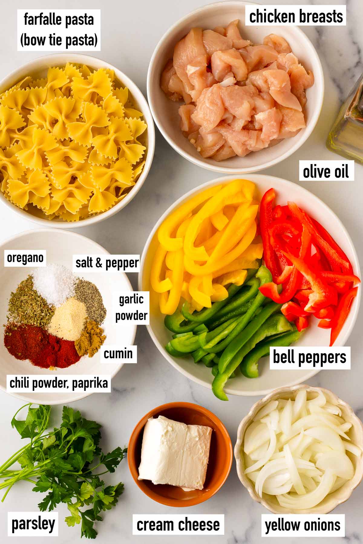 labeled ingredients