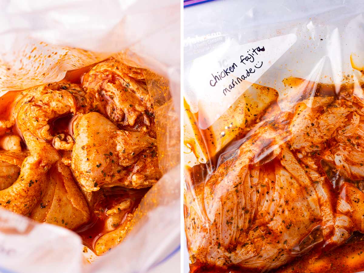 marinating chicken in bag