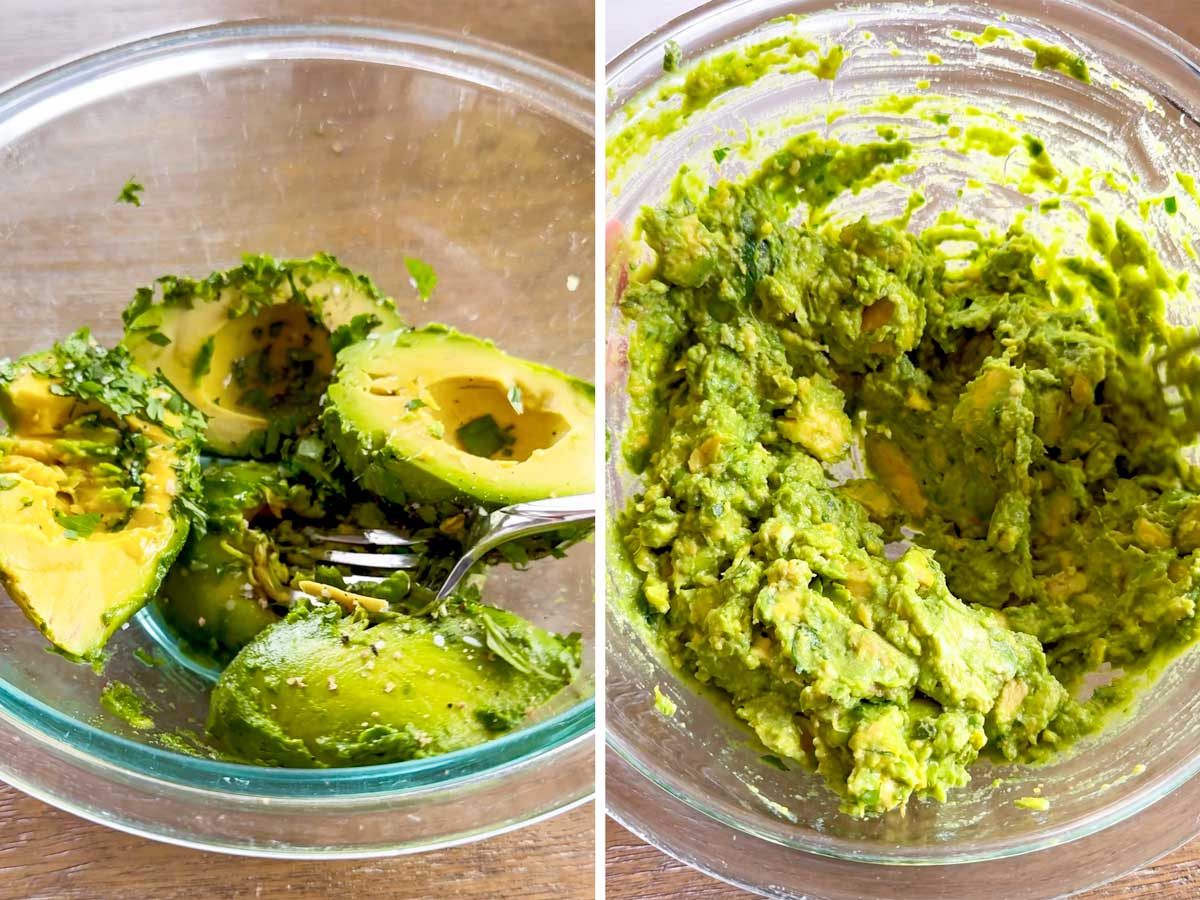 making guacamole