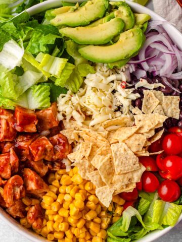 bbq chicken salad platter
