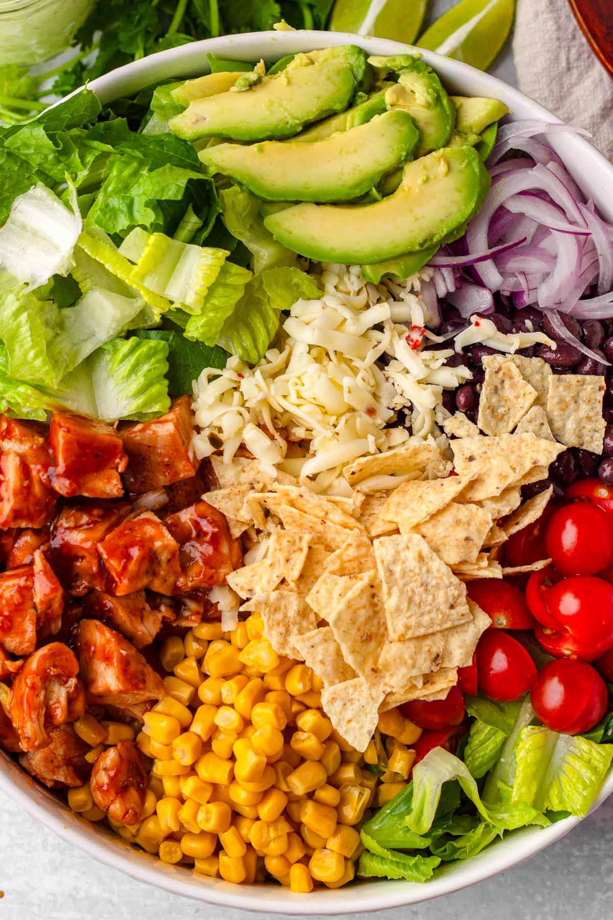 bbq chicken salad platter