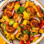 mango shrimp salad with citrus dressing