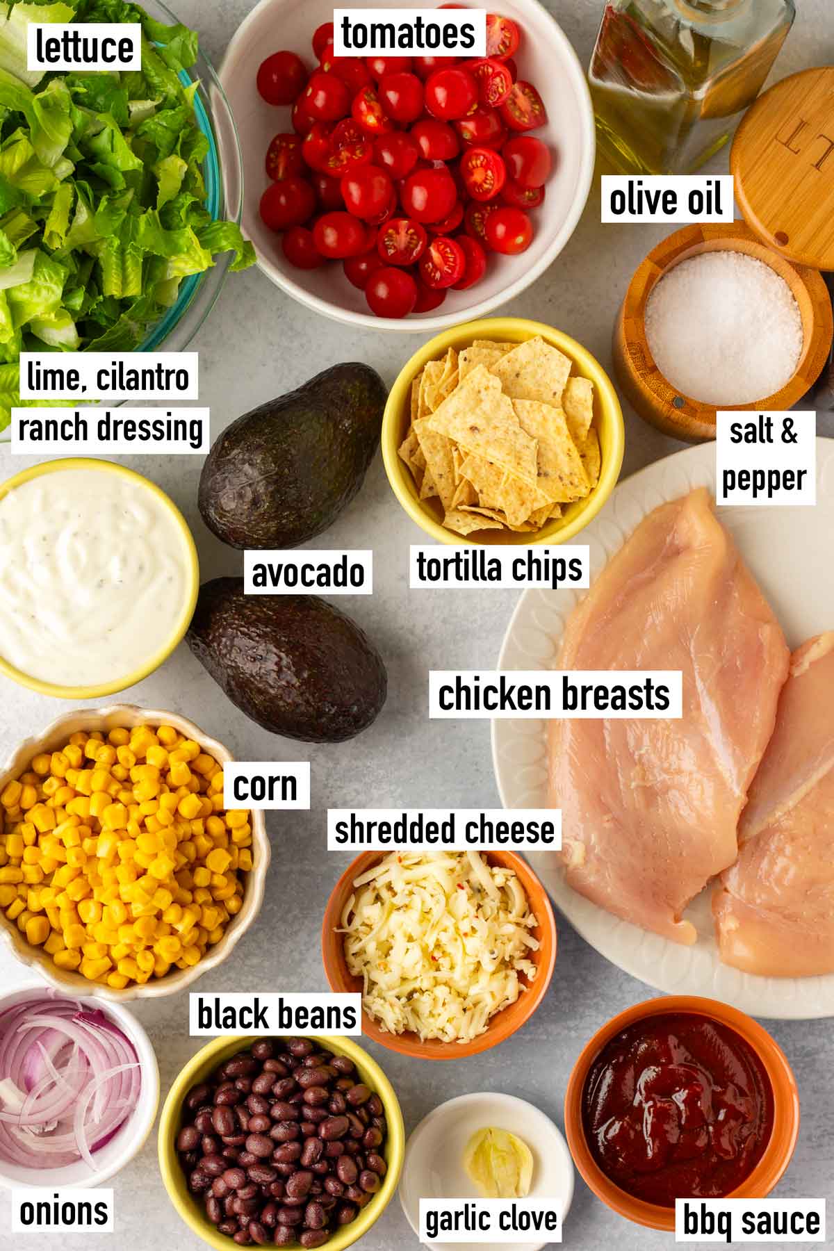 labeled ingredients