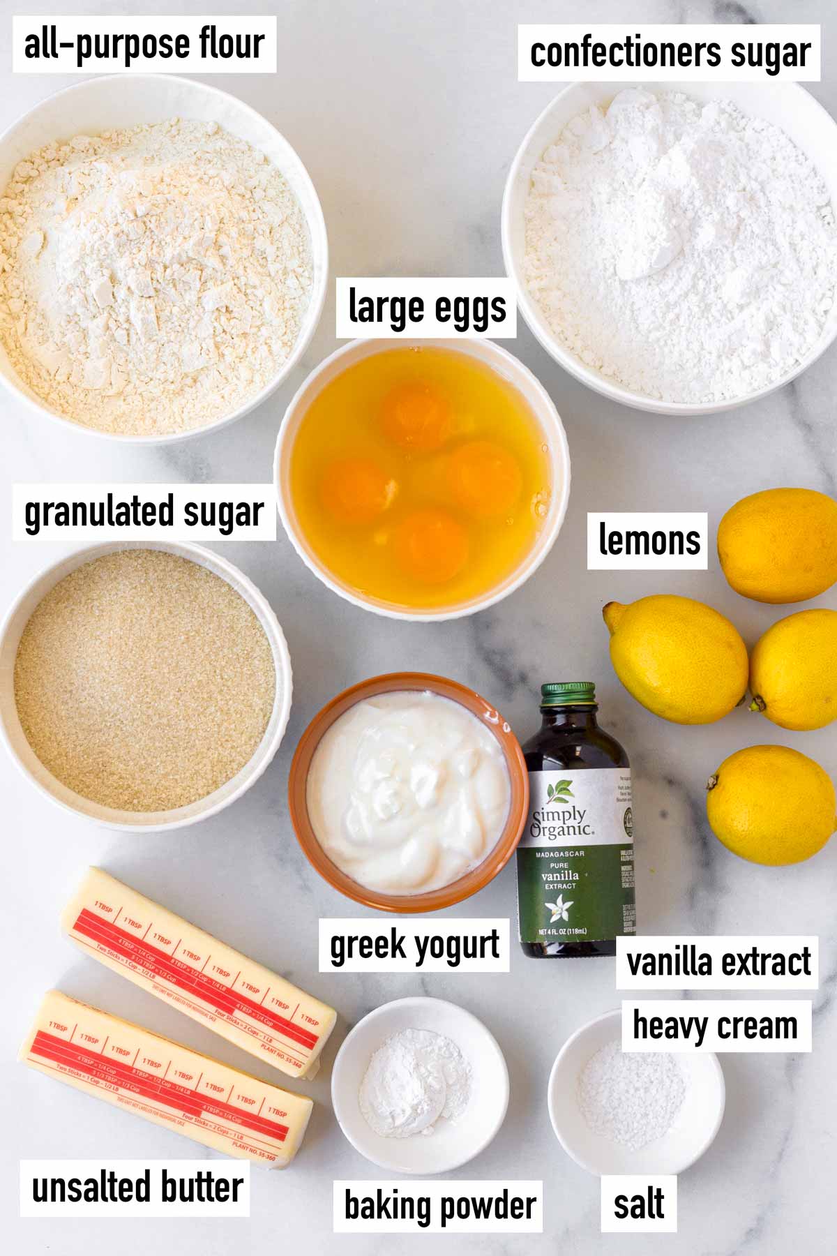 labeled ingredients