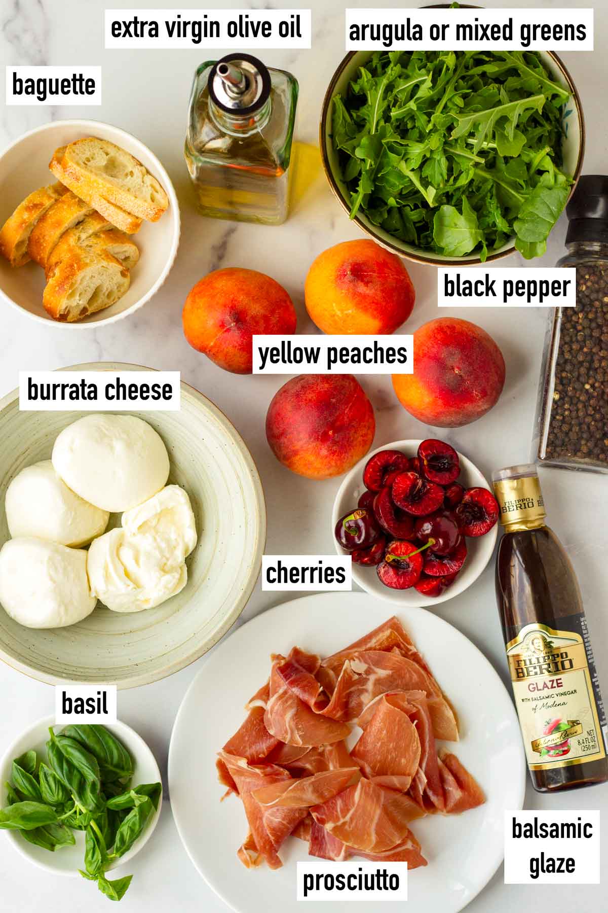 labeled ingredients