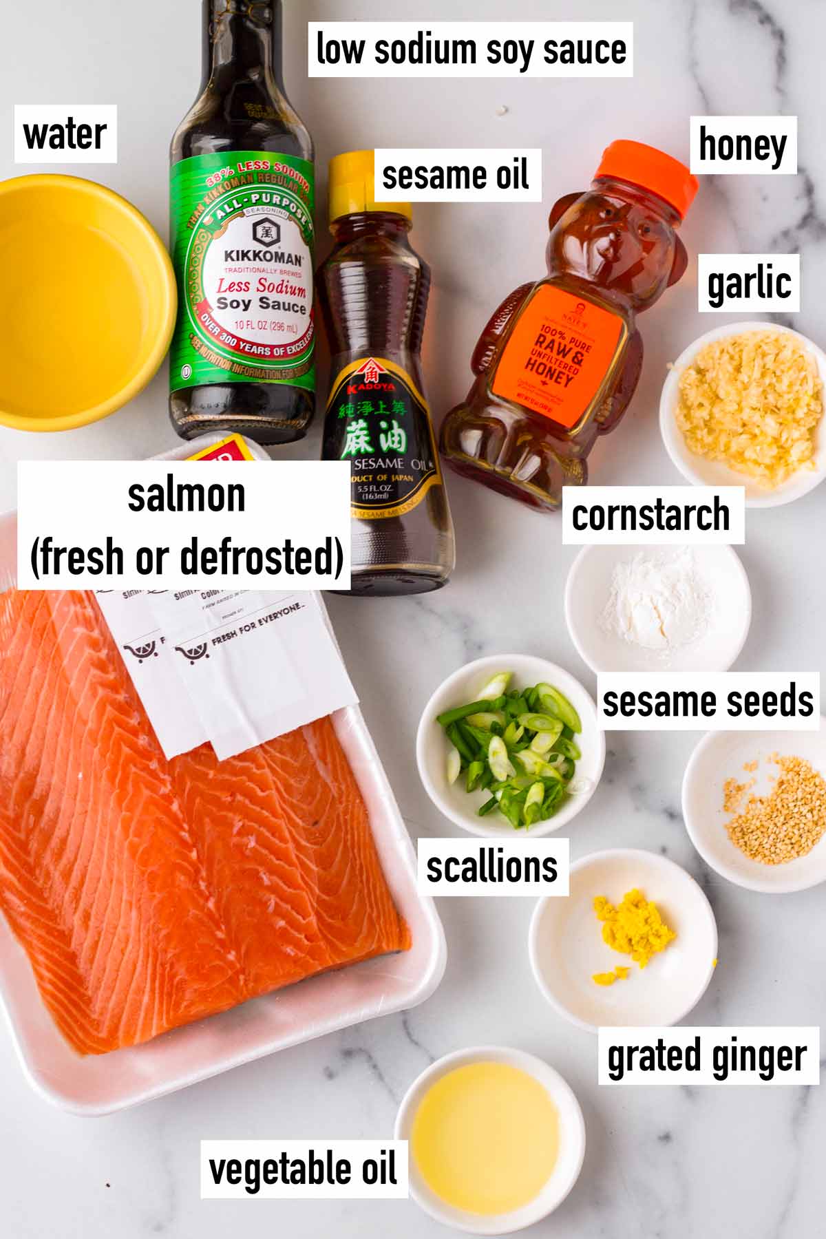 labeled ingredients