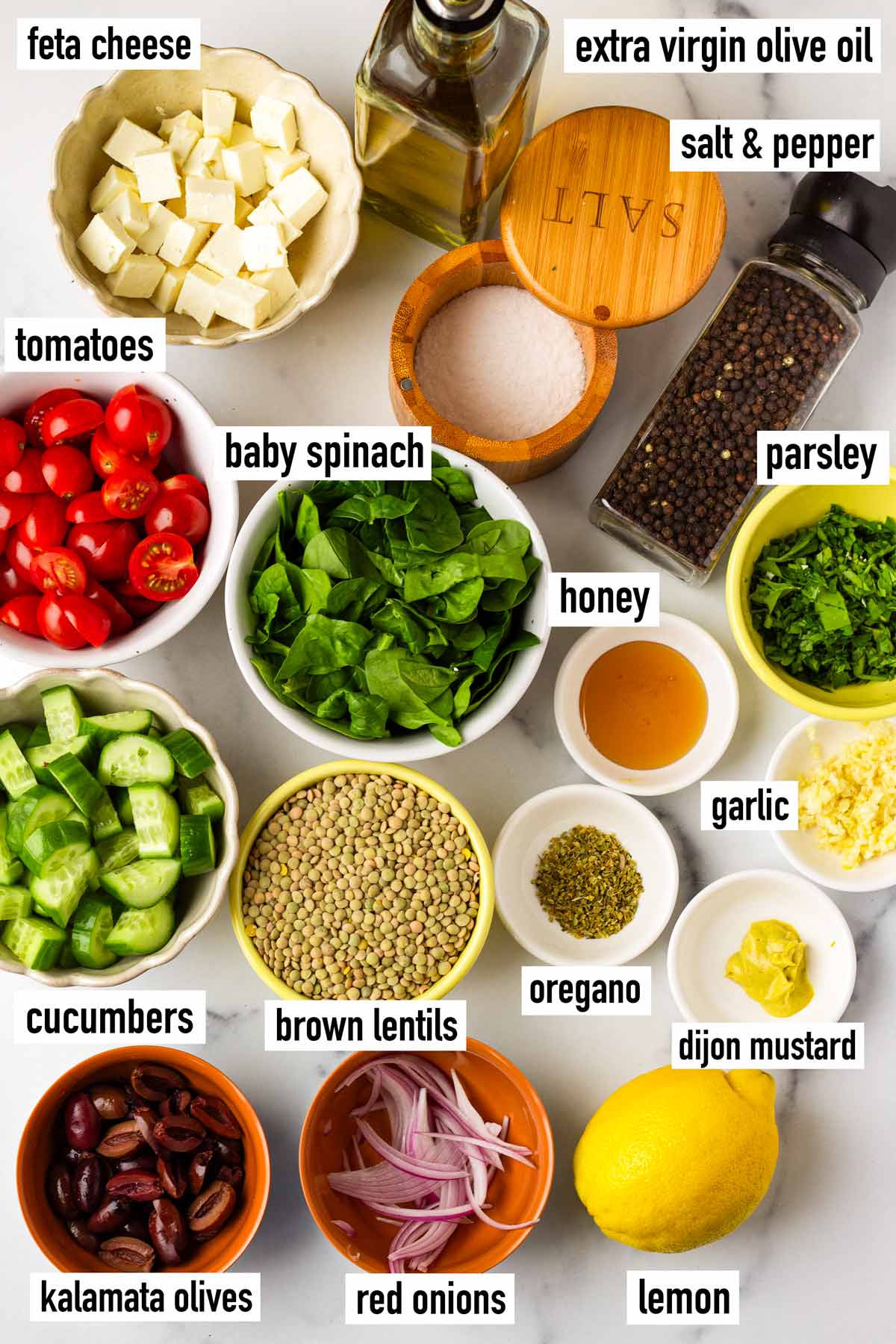 labeled ingredients