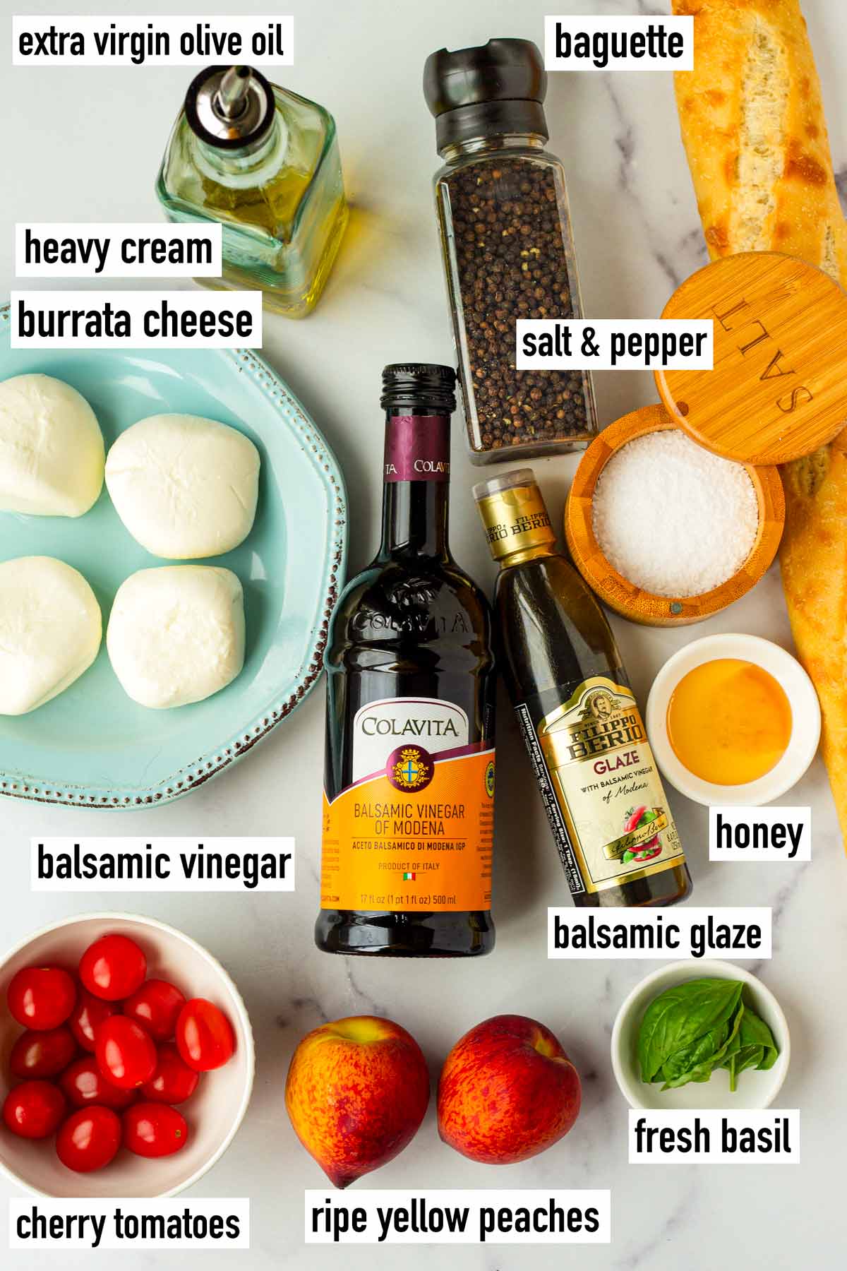 labeled ingredients