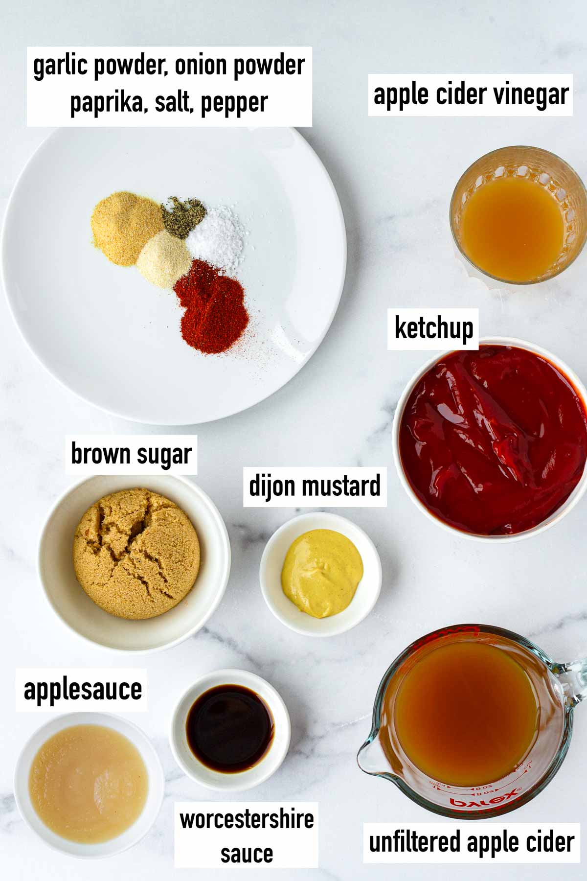 labeled ingredients