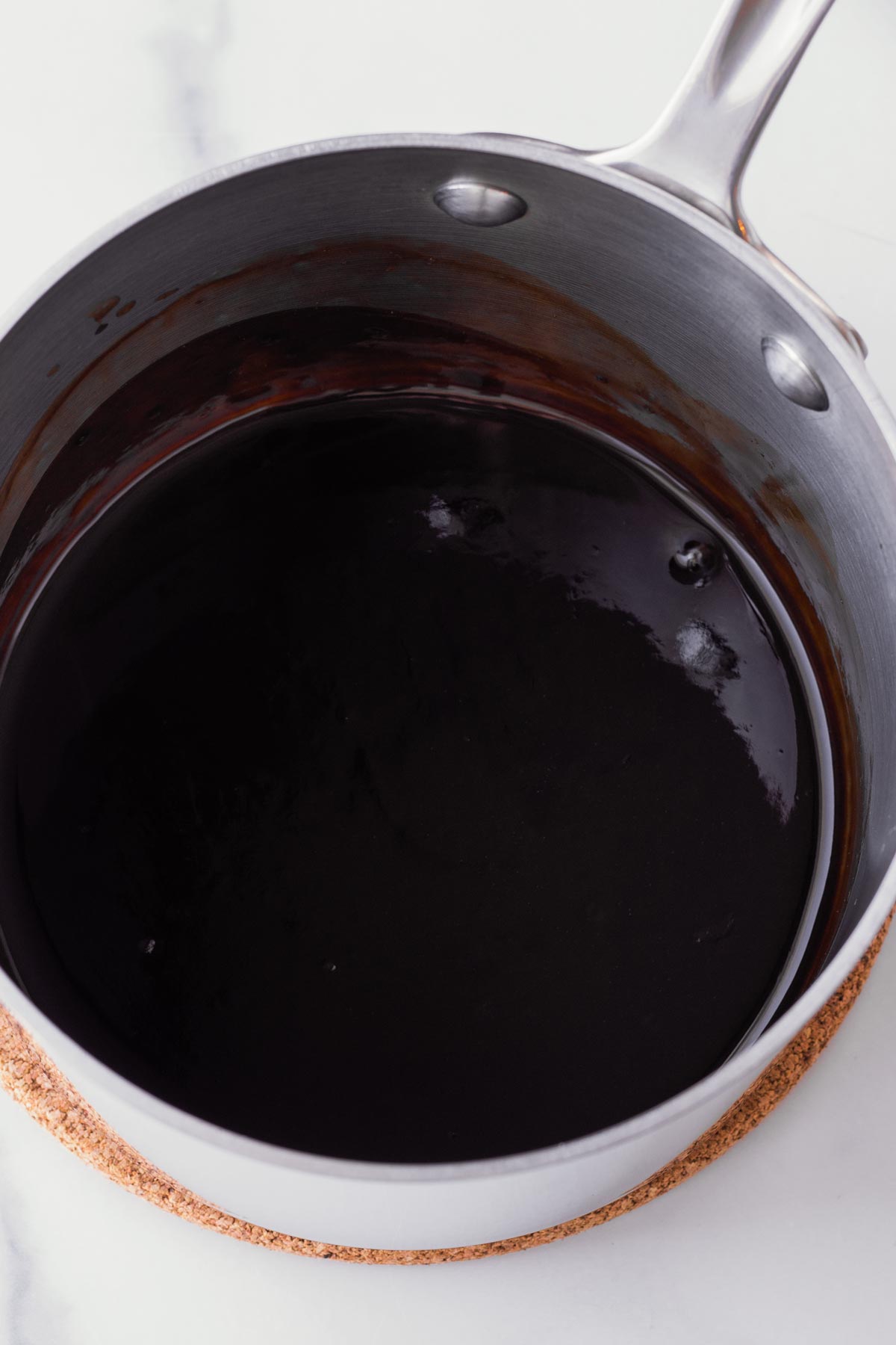 the soy honey sauce in a saucepan