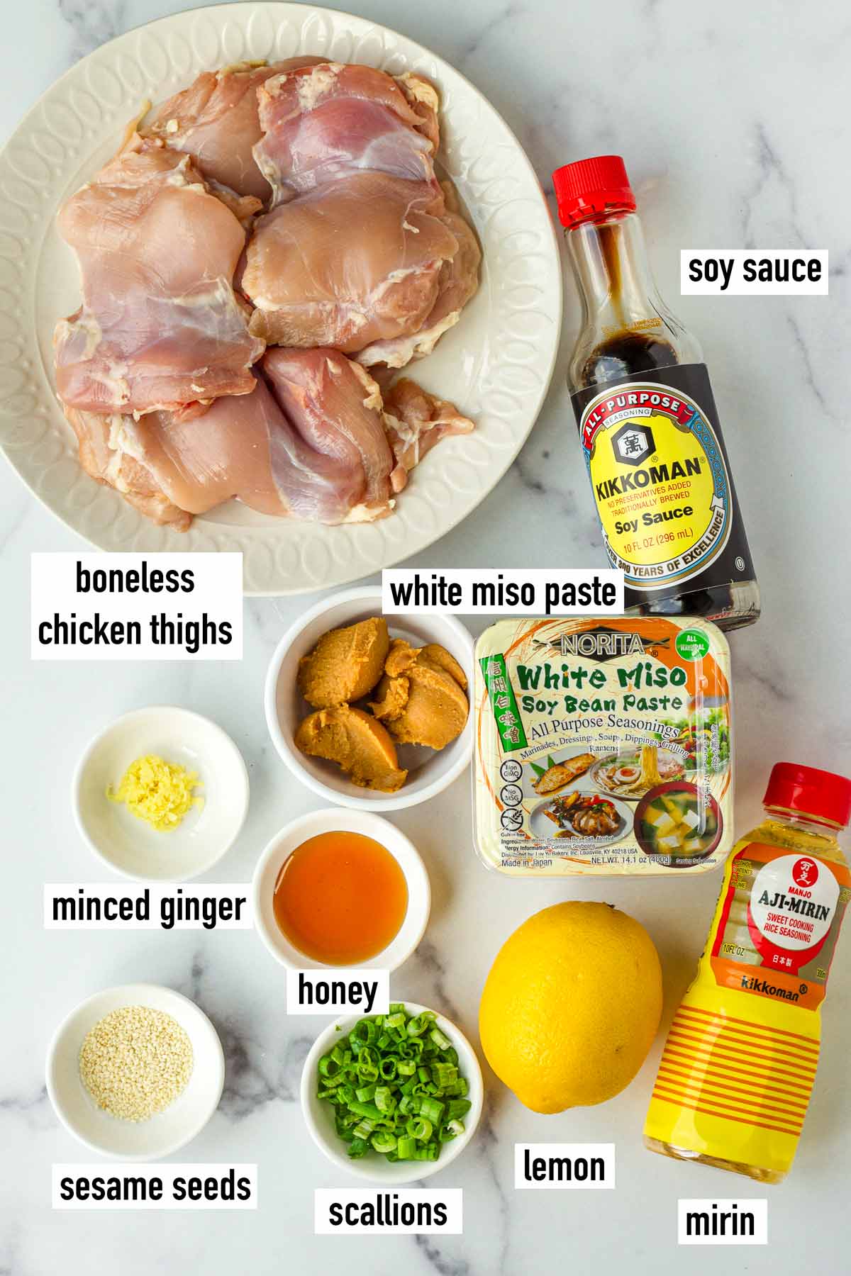 labeled ingredients