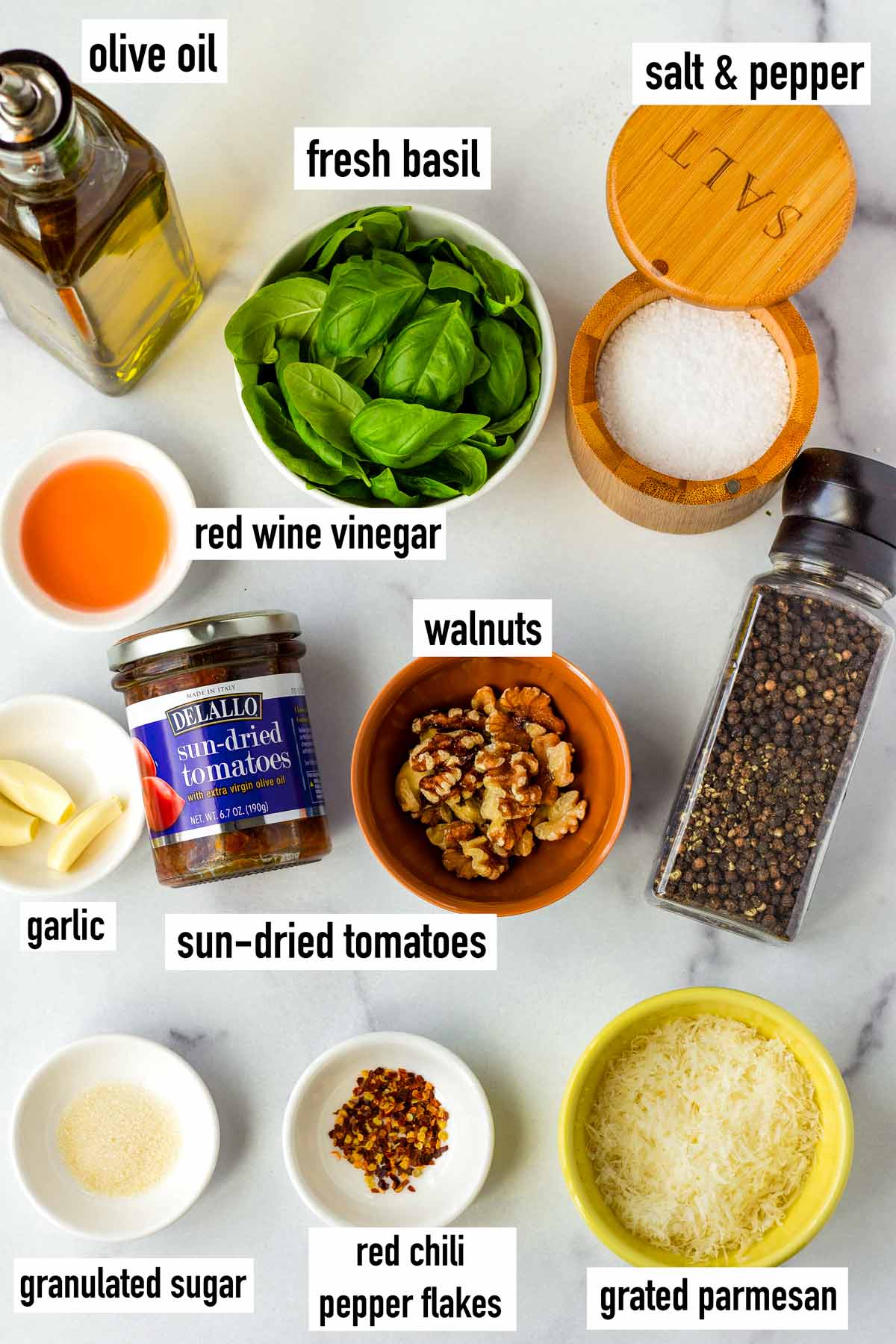 labeled ingredients
