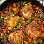 cast iron skillet chicken thighs with vegetables