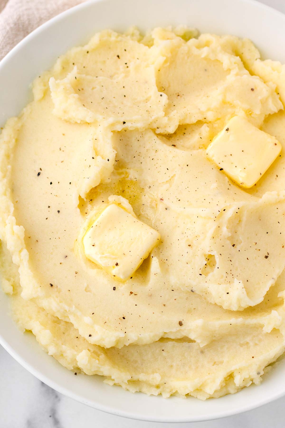 mashed potatoes using russet potatoes and butter