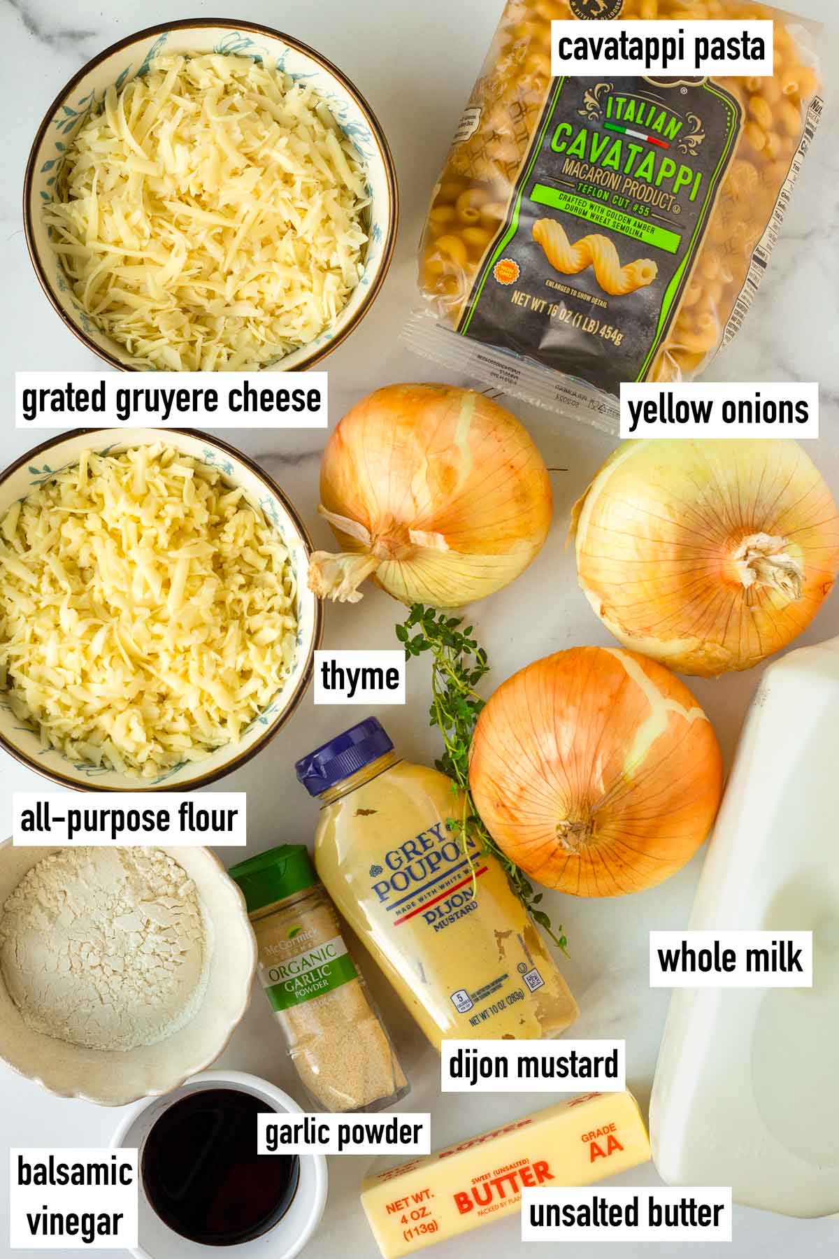 labeled ingredients