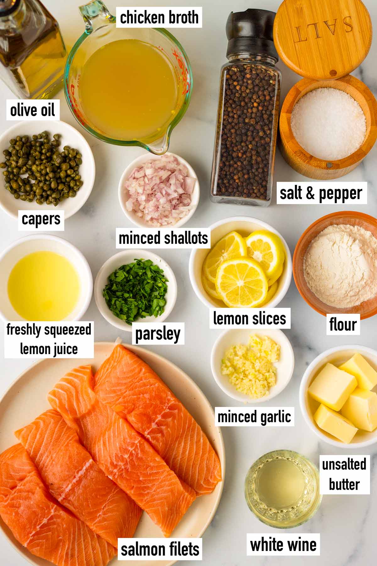 labeled ingredients