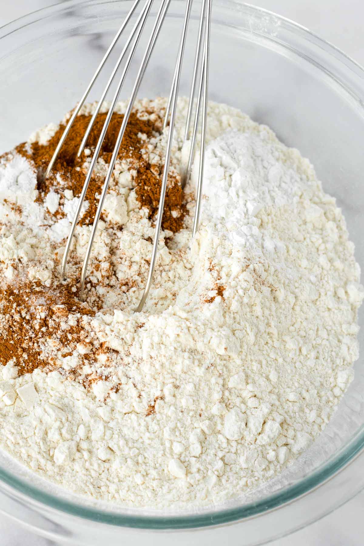 whisking dry ingredients