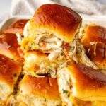 stacked melty chicken bacon ranch sliders