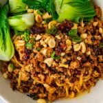 authentic dan dan noodles bowl