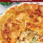 pin image design for chicken pot pie