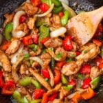 black pepper chicken stir fry