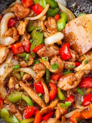 black pepper chicken stir fry