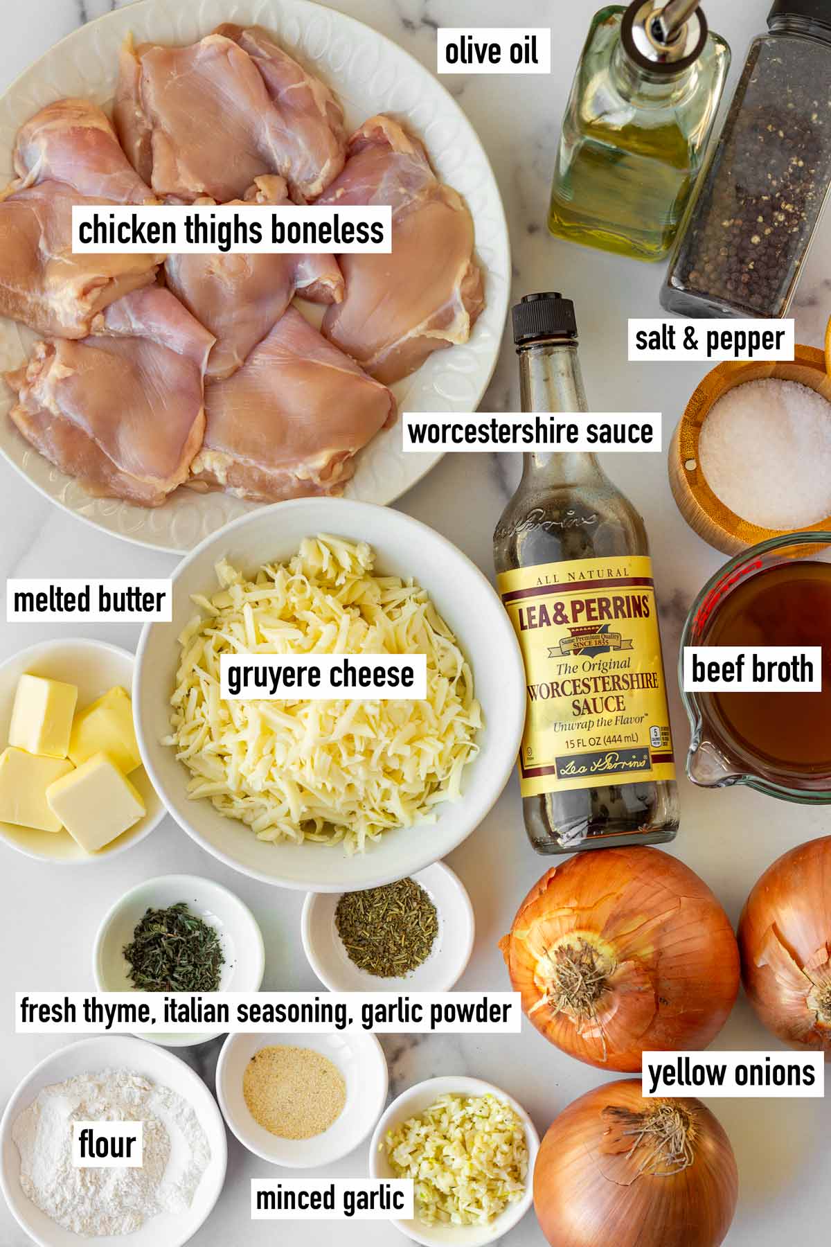 labeled ingredients