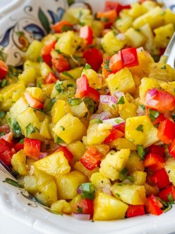 caramelized pineapple salsa