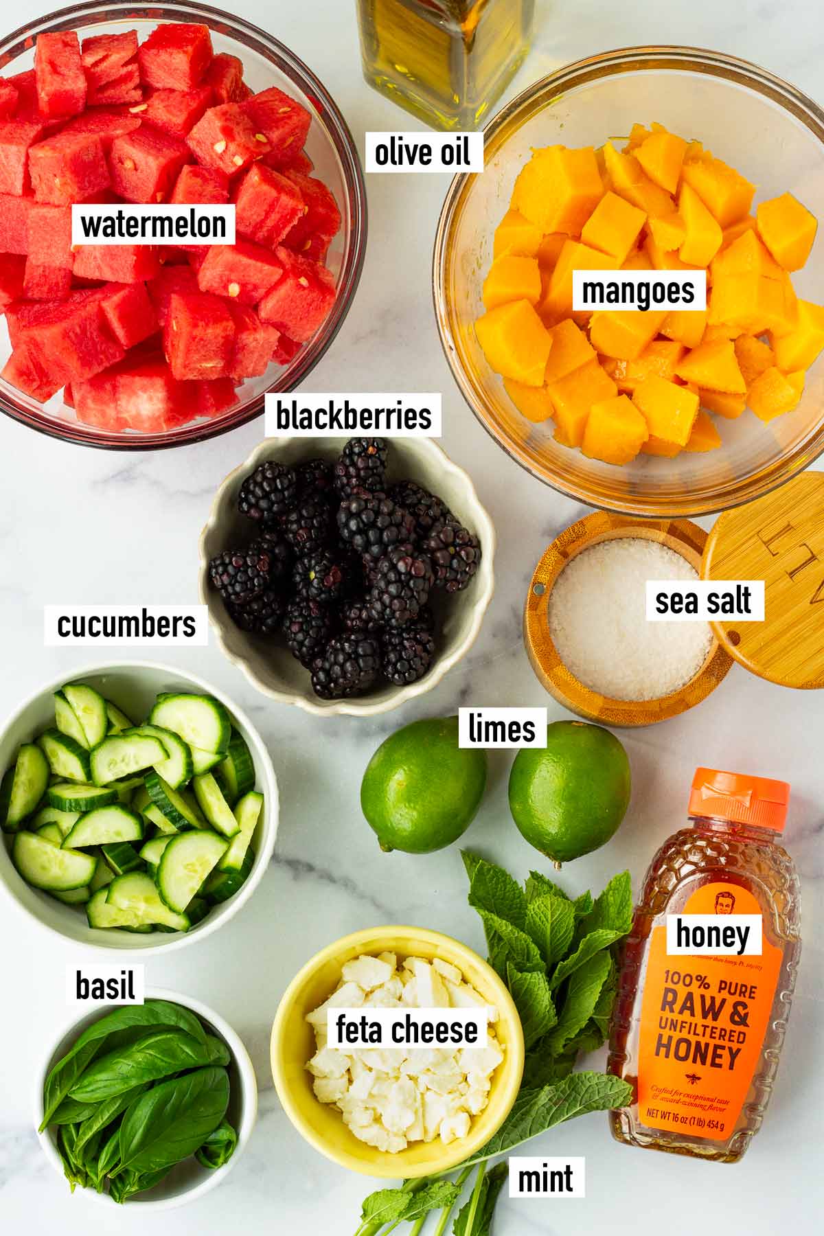 labeled ingredients