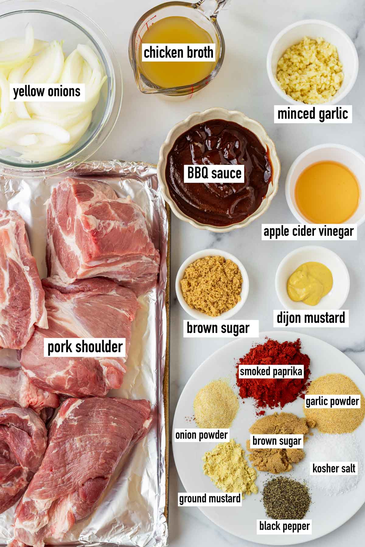 labeled ingredients