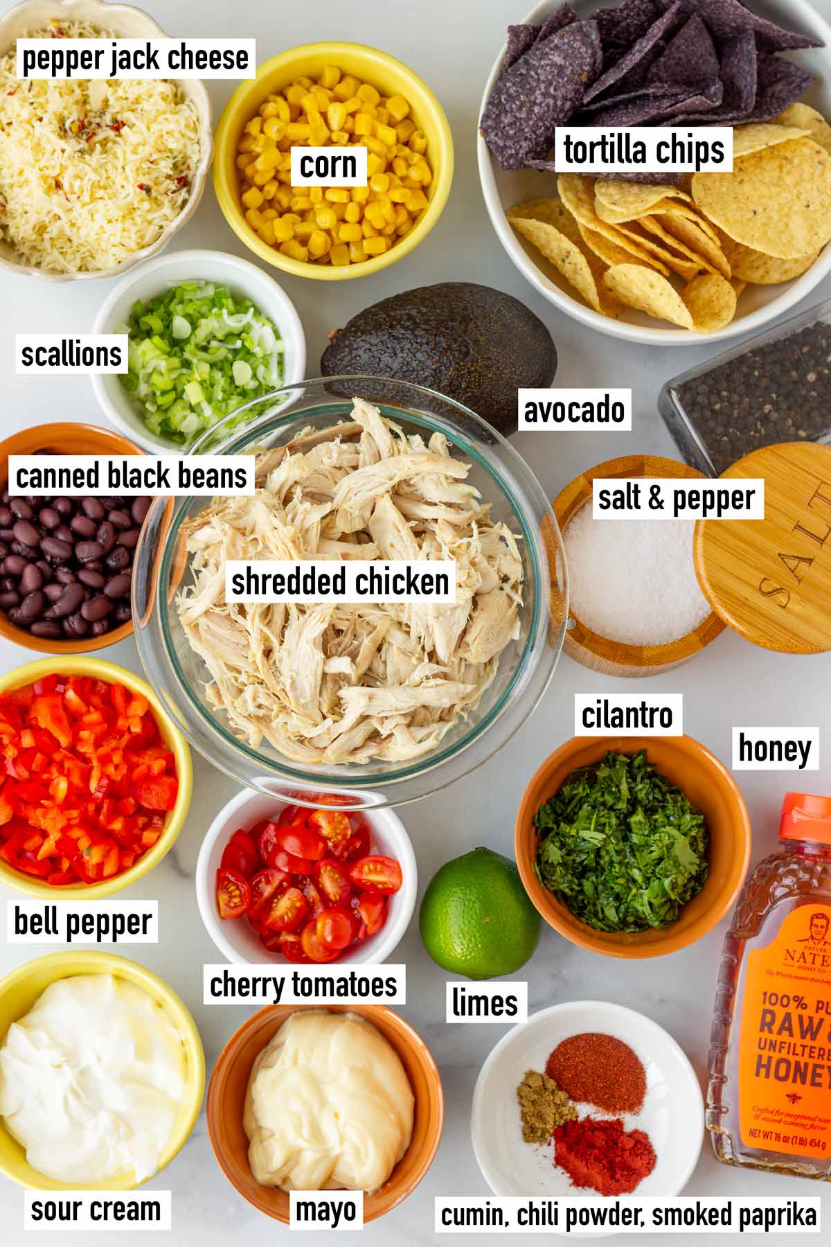 labeled ingredients