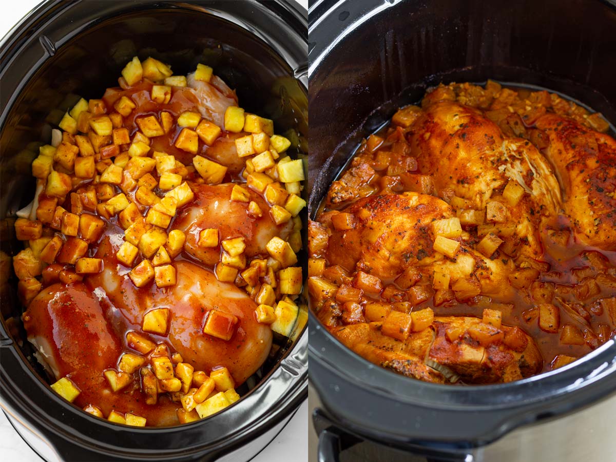 slow cooker pineapple chicken