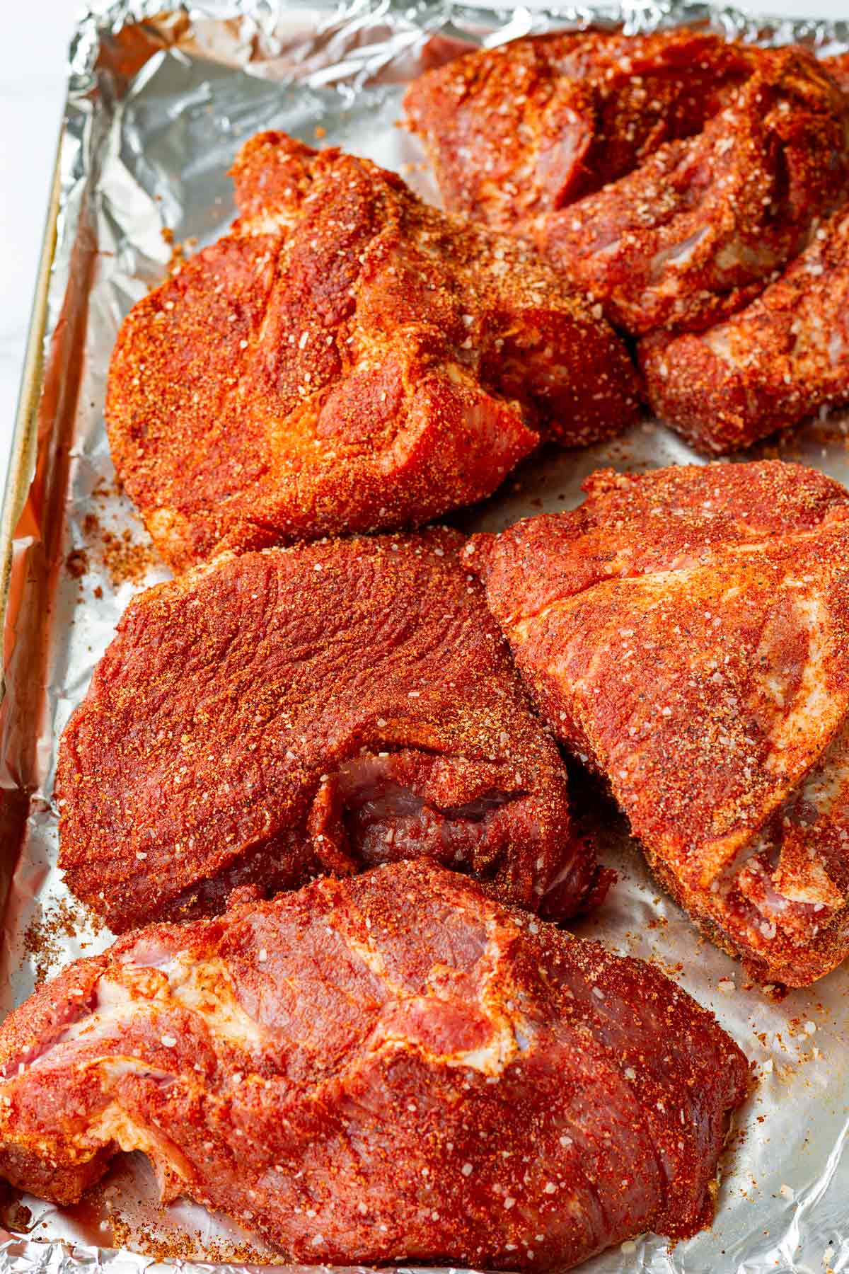 seasoned pork shoulder pieces