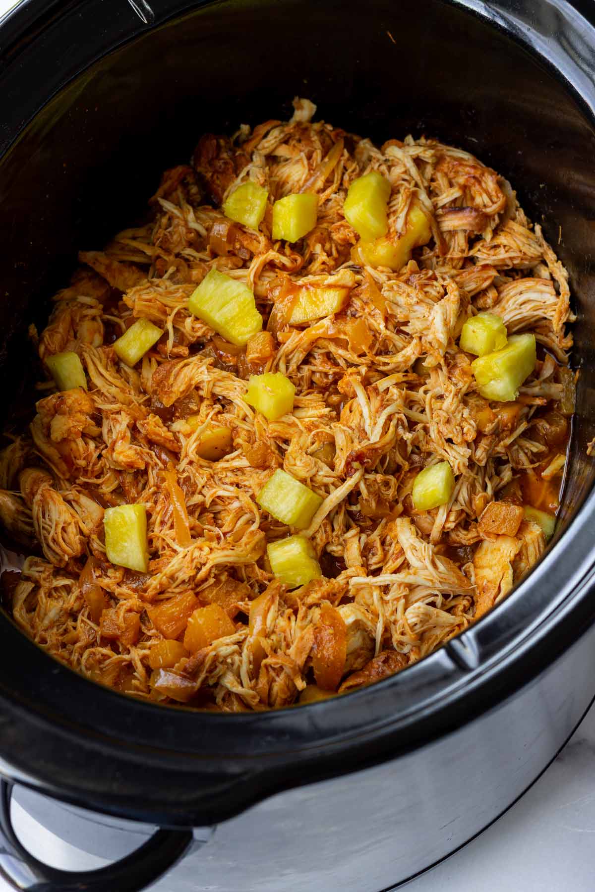 pineapple pulled chicken slow cooker