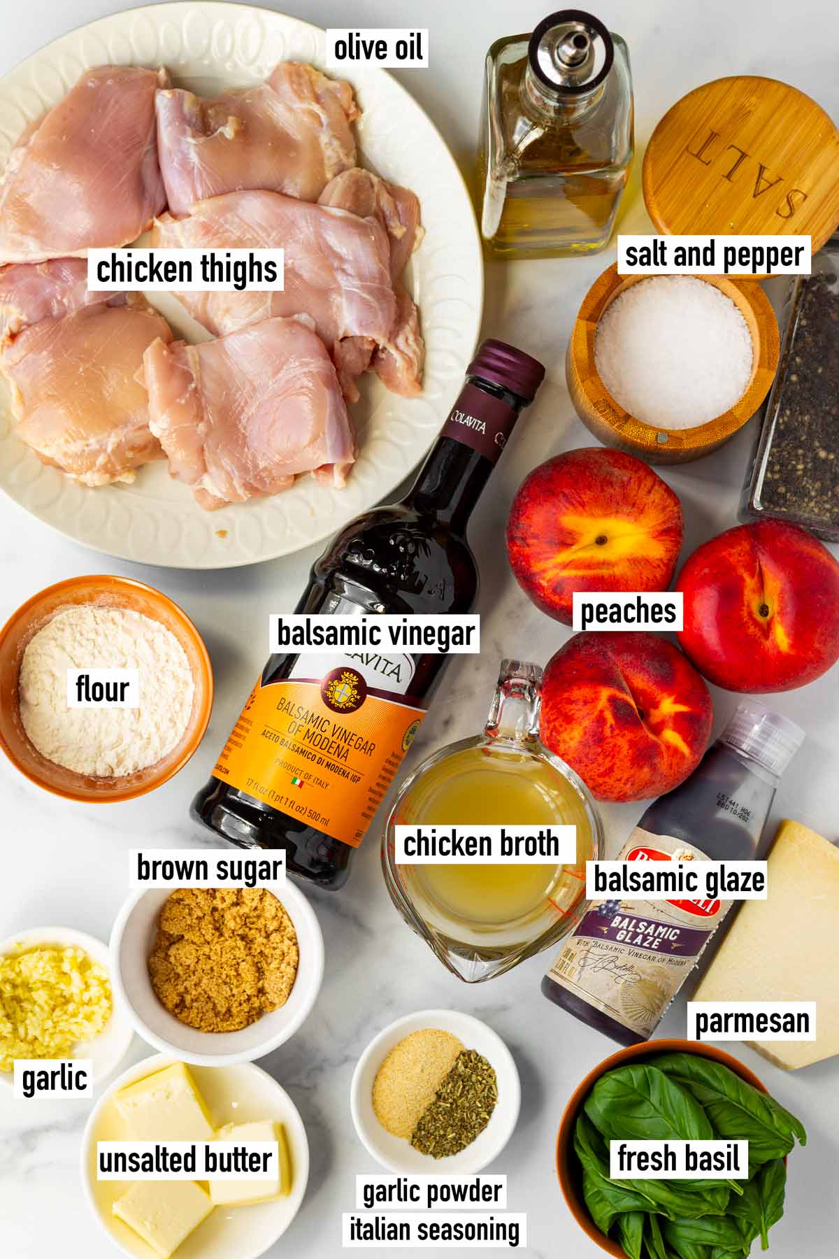 labeled ingredients