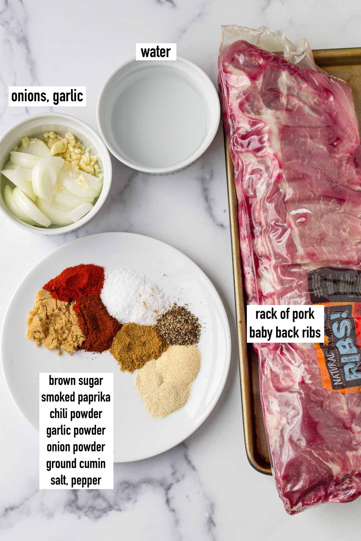 labeled ingredients
