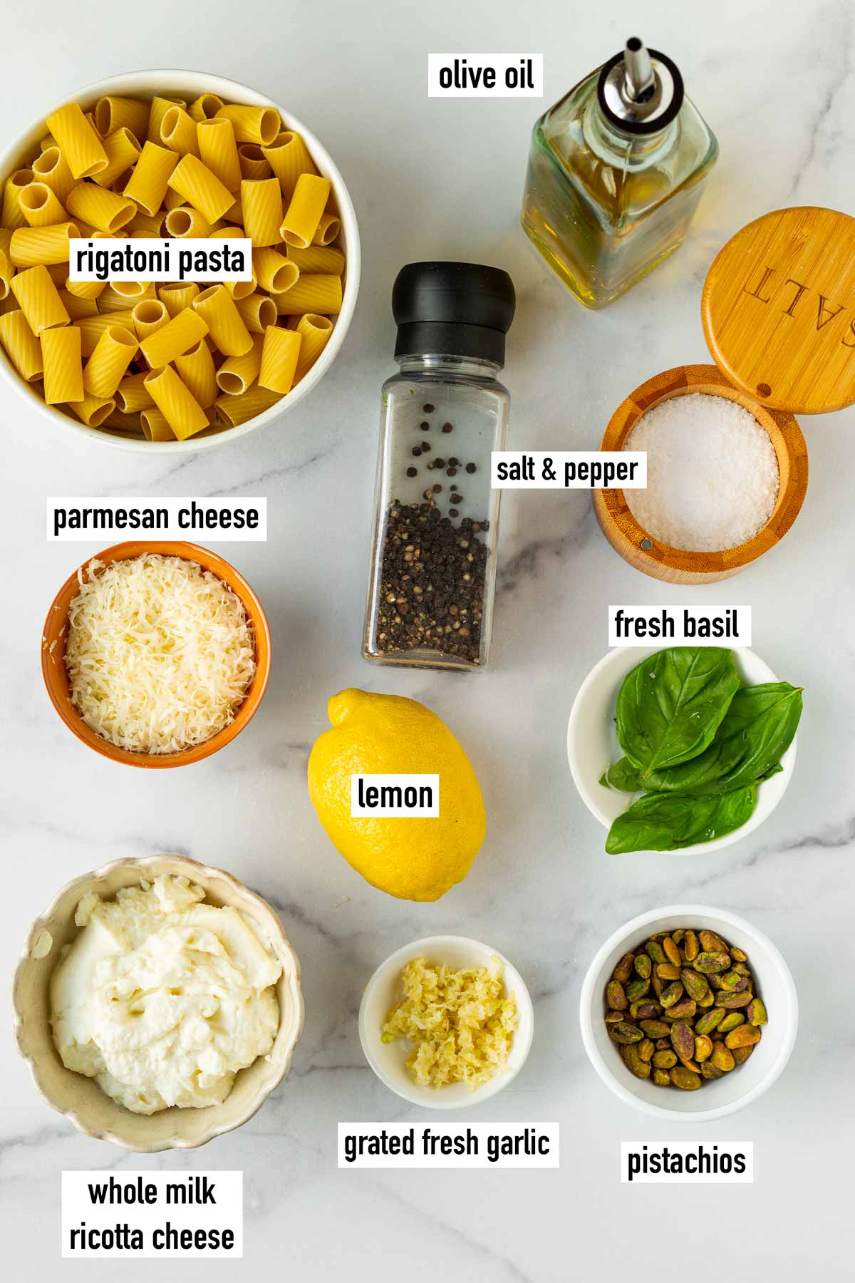 labeled ingredients