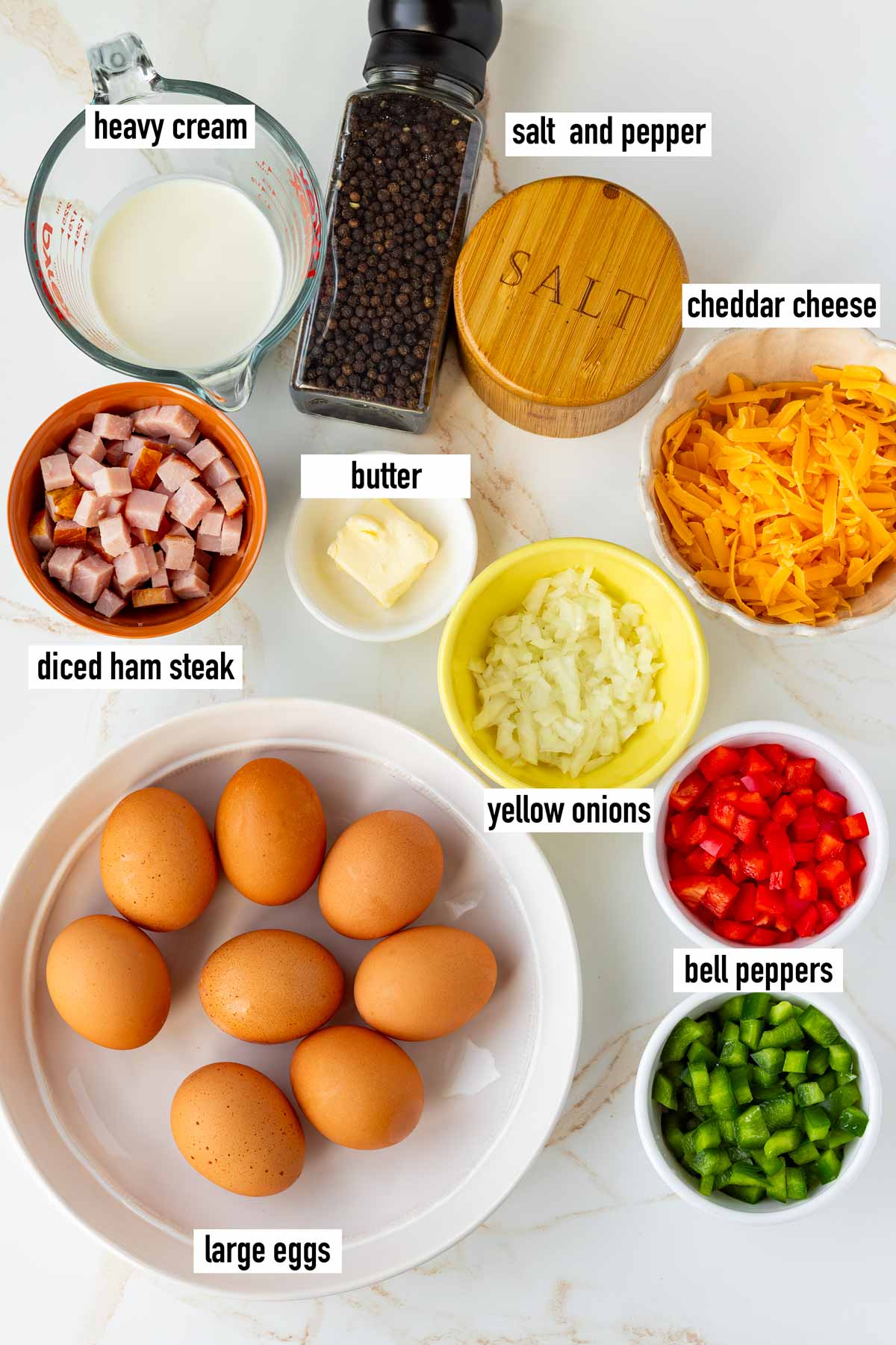 labeled ingredients