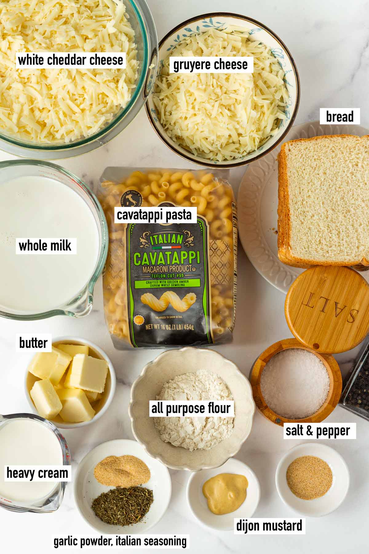 labeled ingredients