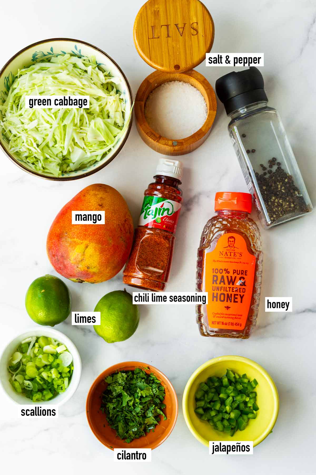 labeled ingredients