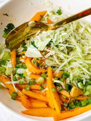 mango coleslaw for fish tacos