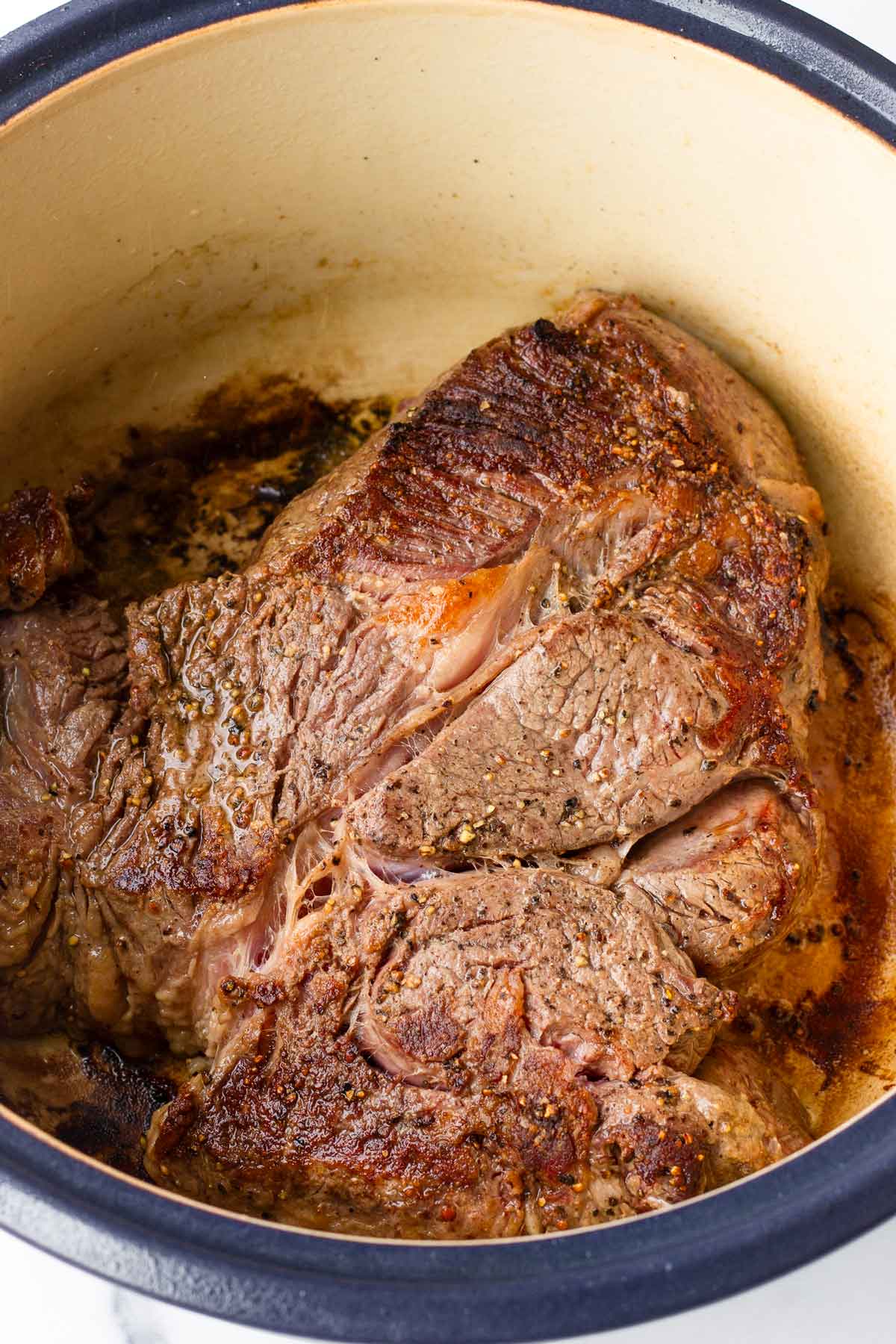 searing chuck roast in dutch oven