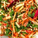 kale and apple slaw with carrots