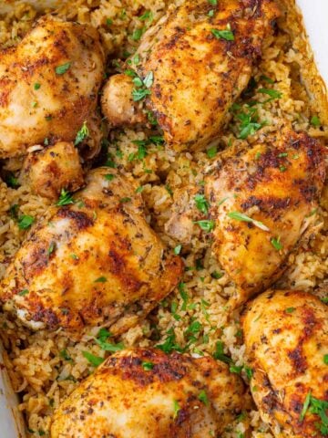 oven baked chicken and rice